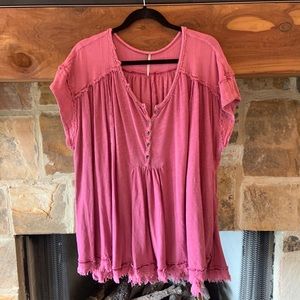 Free People Oversized Tee